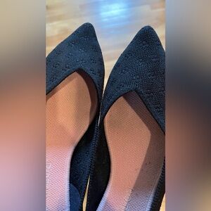 Rothy’s size 9 black flowers flats